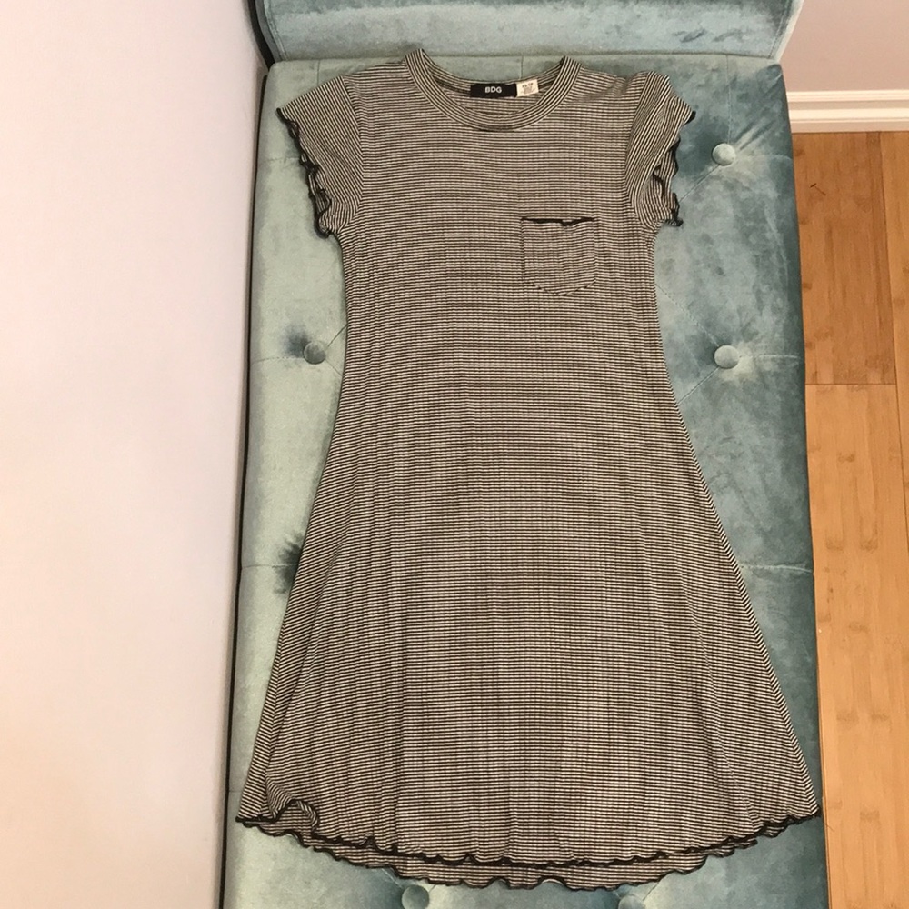 Striped Short Sleeve Dress